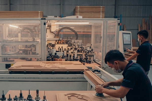Khu vực máy CNC 1 đầu 12 dao