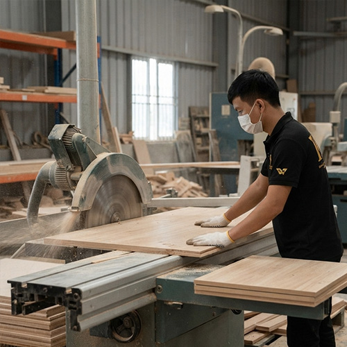 Quy trình sản xuất cưa xẻ